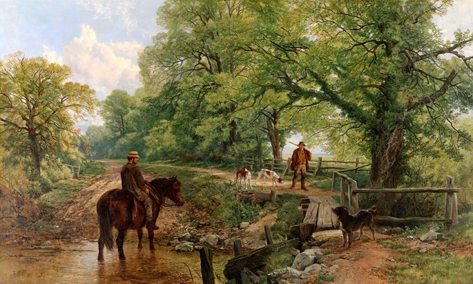 Frederick William Hulme - Meeting at the Ford | MasterArt